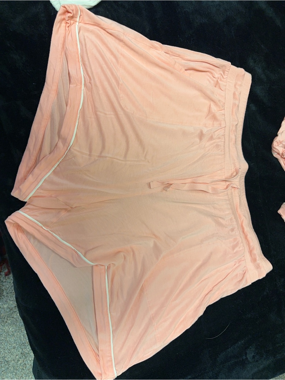 Liz Claiborne Peach Drawstring Sleep Shorts